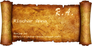 Rischar Anna névjegykártya